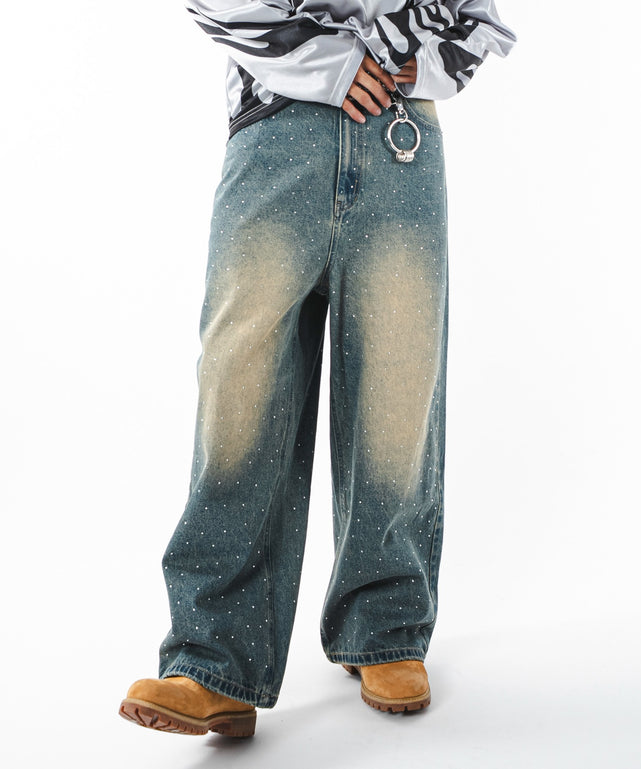 デニム中濃加工 モデル：180cm L着用