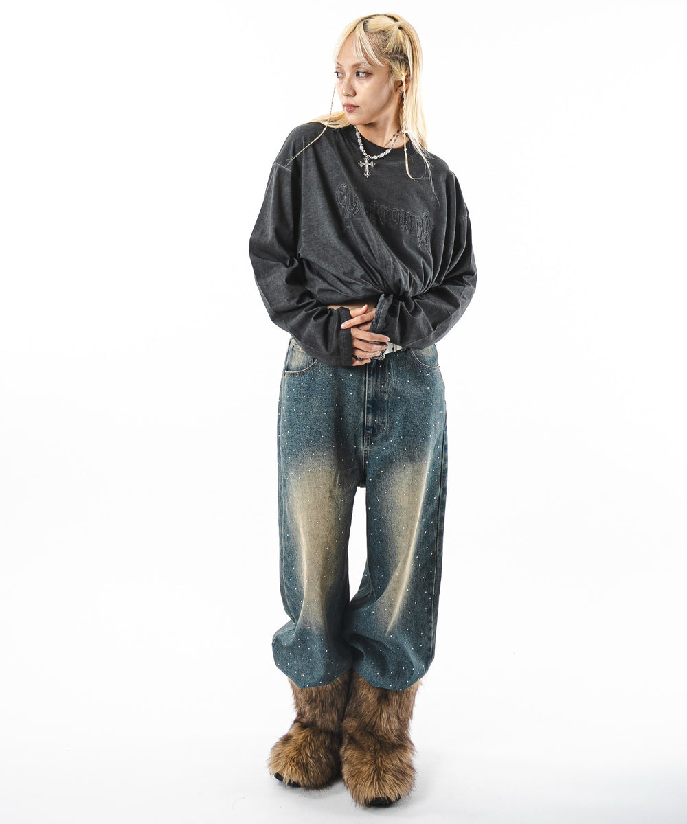 デニム中濃加工 モデル：172cm L着用