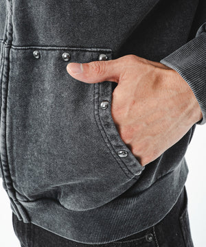 パウダーブリーチスタッズZIPパーカー