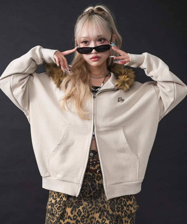 MA55IVE ファーグラフィックZIPパーカー – WEGO ONLINE STORE