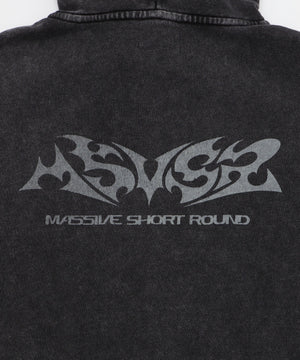 MA55IVE　ファーグラフィックZIPパーカー