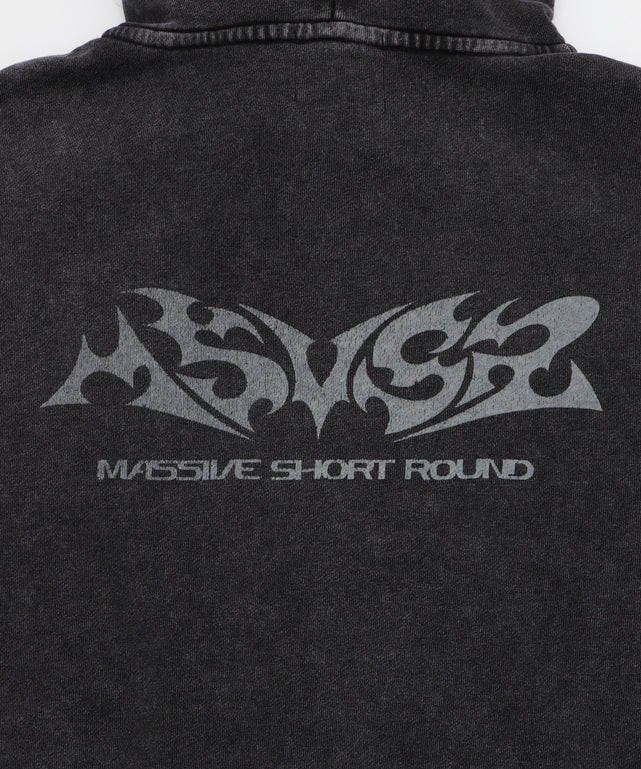 MA55IVE　ファーグラフィックZIPパーカー