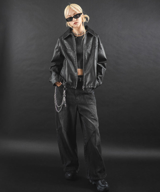 デニムブラックソノタ モデル：172cm L着用