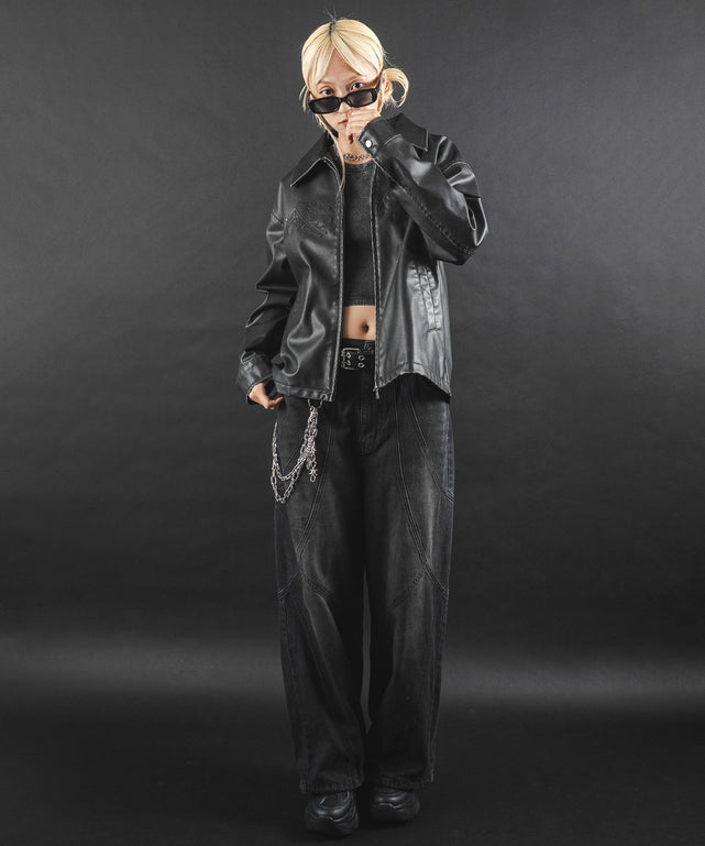 デニムブラックソノタ モデル：172cm L着用