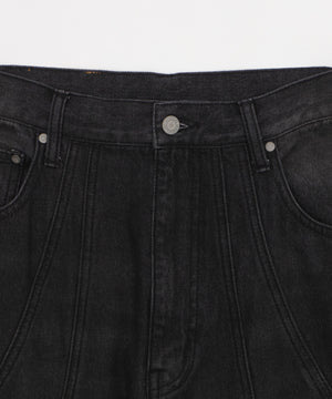 MA55IVE　スウィッチングデニムパンツ