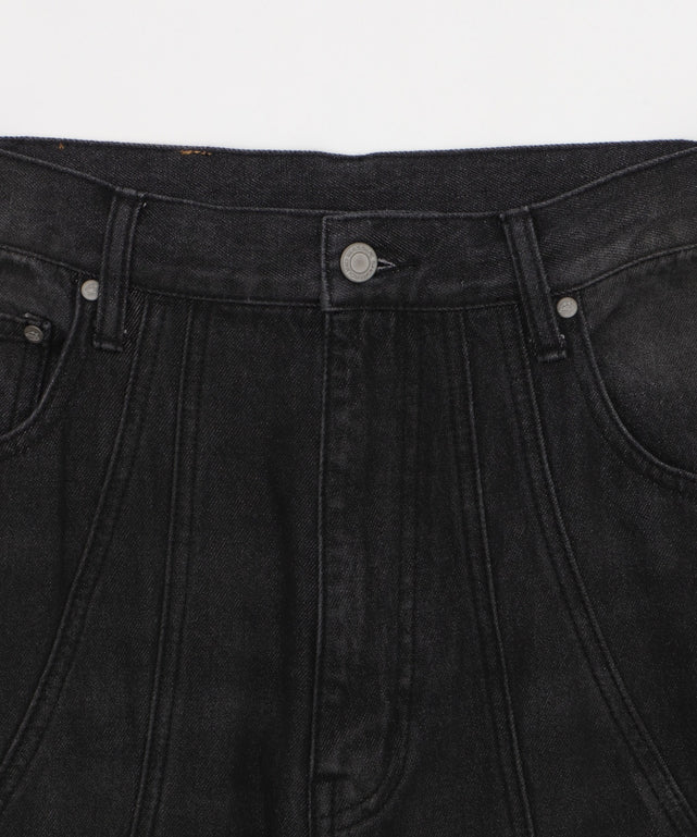 MA55IVE　スウィッチングデニムパンツ