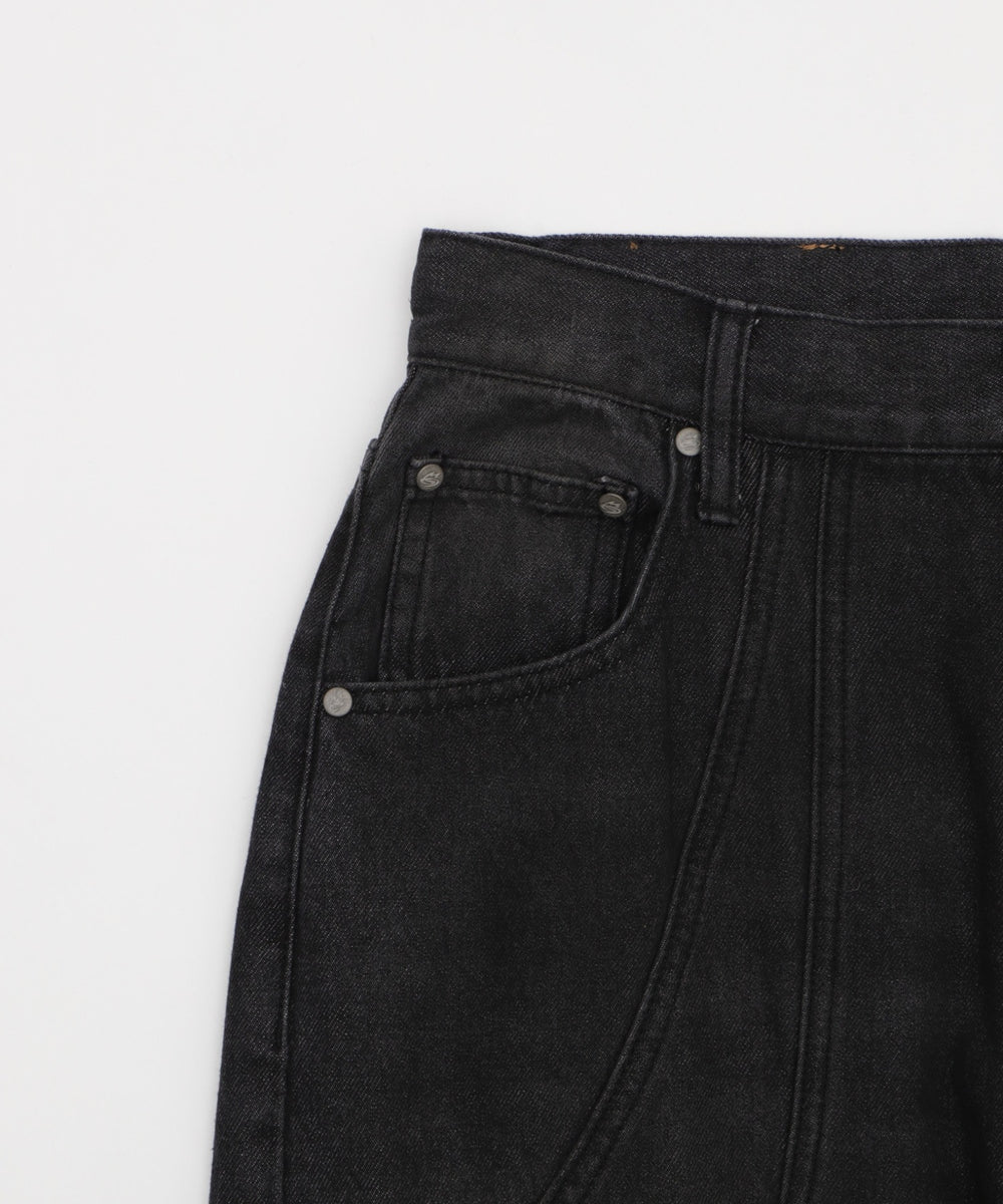 MA55IVE　スウィッチングデニムパンツ