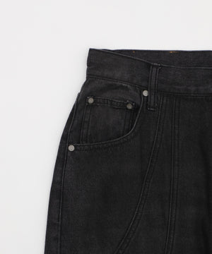 MA55IVE　スウィッチングデニムパンツ