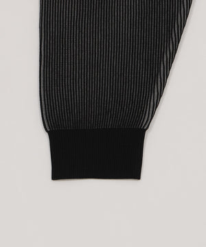 ショートグラフィックニットブルゾン