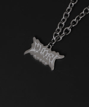 Mステンレスロゴネックレス