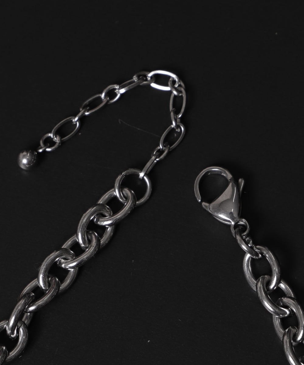 Mステンレスロゴネックレス