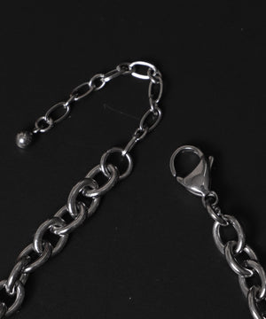 Mステンレスロゴネックレス