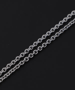 Mモチーフドッグタグネックレス