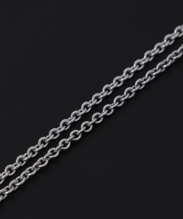 Mモチーフドッグタグネックレス