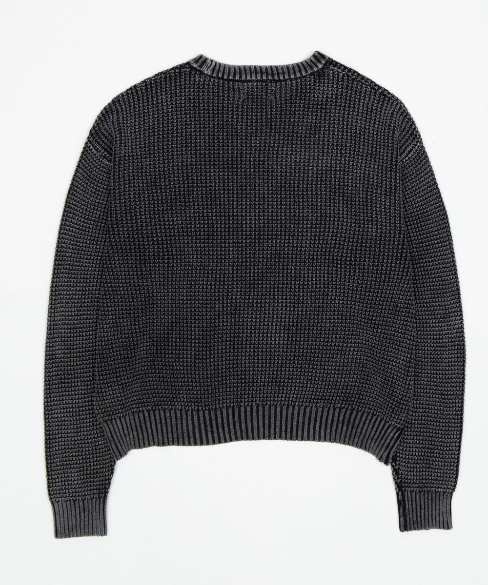 コンパクトフィットワッフルニットプルオーバー