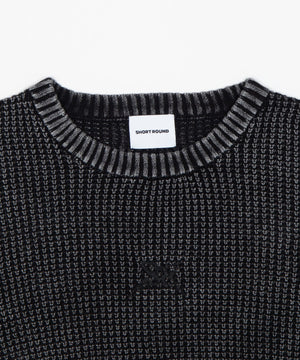 コンパクトフィットワッフルニットプルオーバー