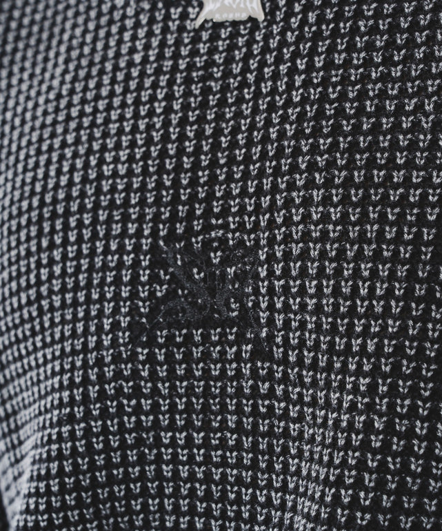 コンパクトフィットワッフルニットプルオーバー