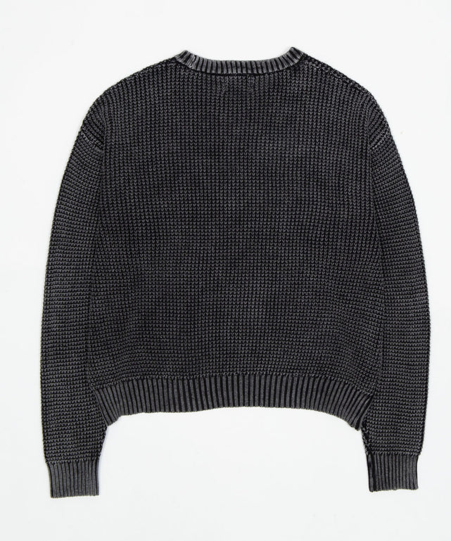 コンパクトフィットワッフルニットプルオーバー