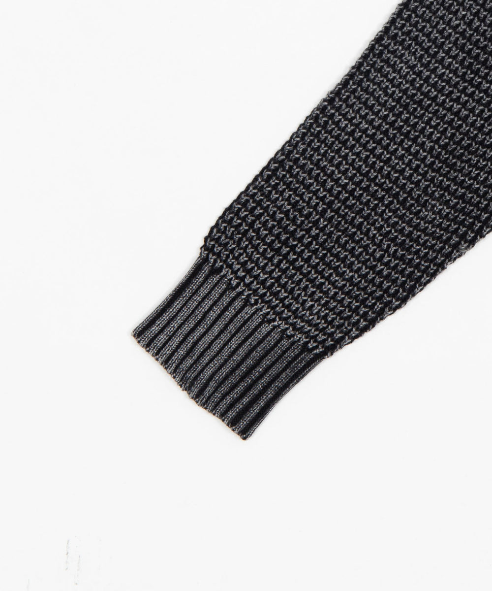 コンパクトフィットワッフルニットプルオーバー