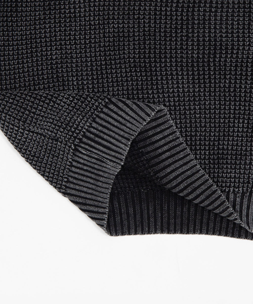 コンパクトフィットワッフルニットプルオーバー