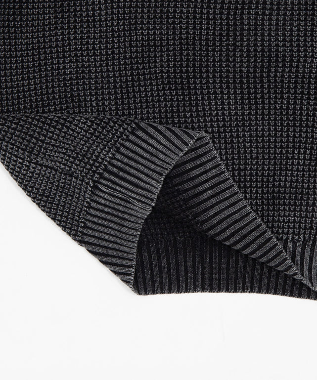 コンパクトフィットワッフルニットプルオーバー