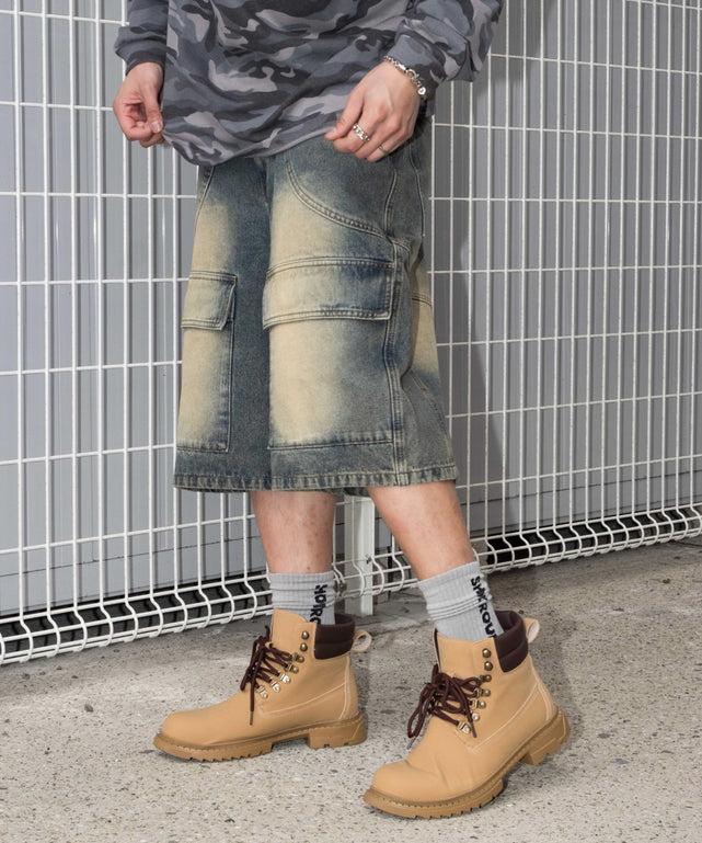 デニム淡加工 モデル：178cm L着用