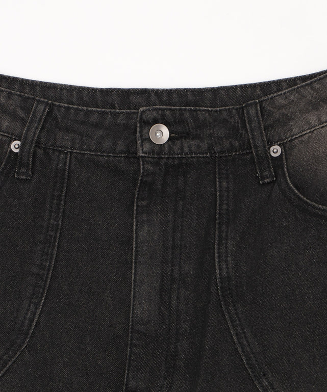 スウィッチングデニムカーゴショーツ