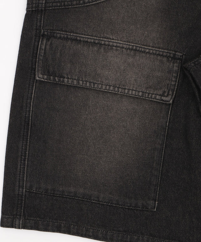 スウィッチングデニムカーゴショーツ