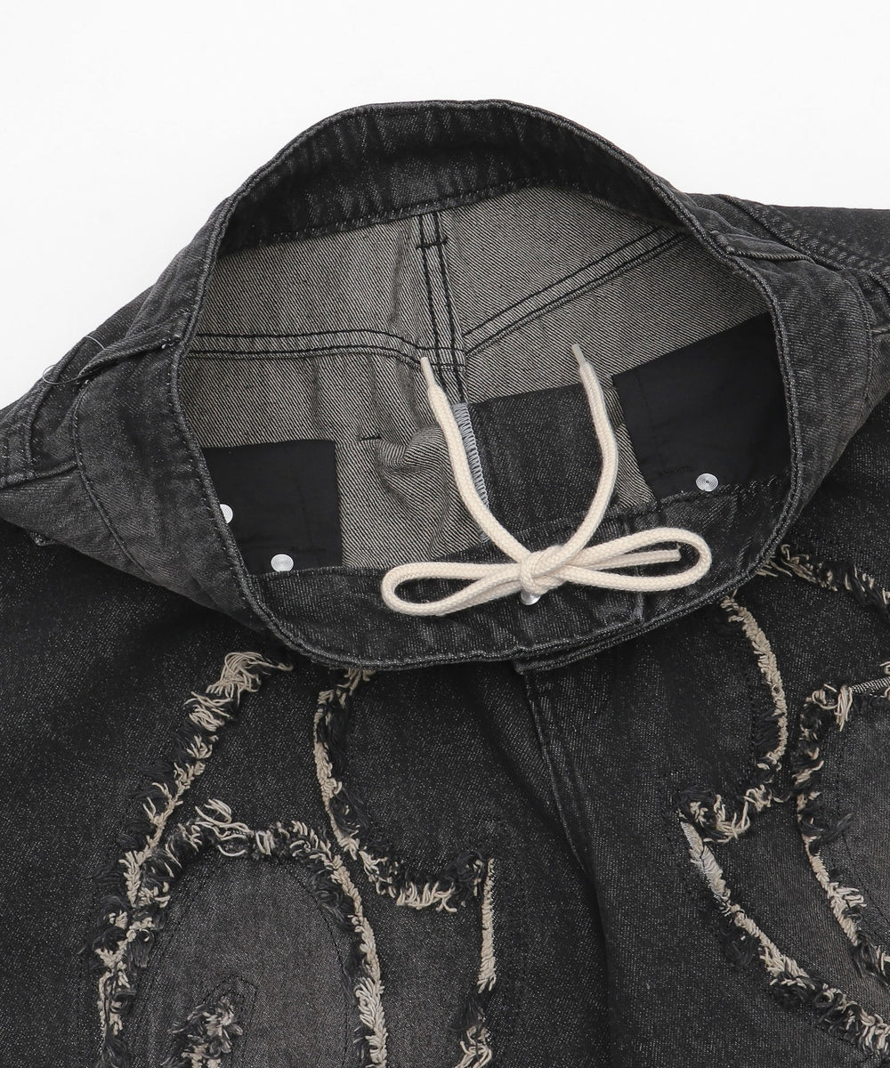 スーパーバギーフリンジデニムショーツ