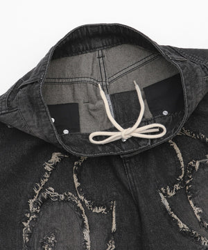 スーパーバギーフリンジデニムショーツ