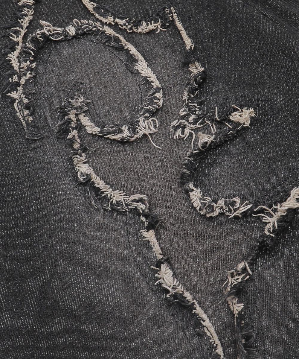 スーパーバギーフリンジデニムショーツ