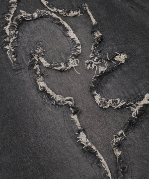 スーパーバギーフリンジデニムショーツ