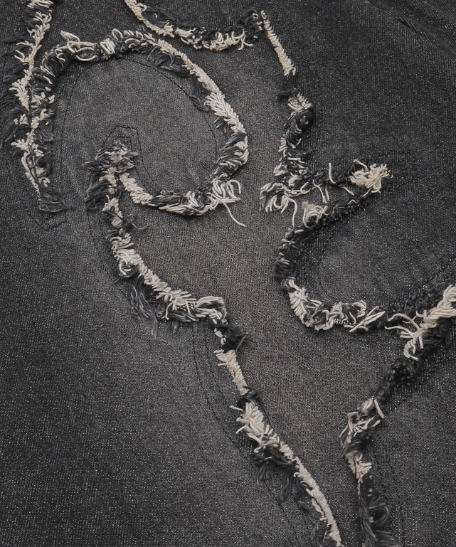 スーパーバギーフリンジデニムショーツ