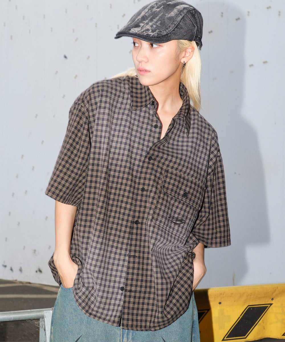 ブラックチェック1 モデル：172cm L着用