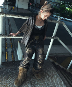 ブラックチェック1 モデル：153cm M着用