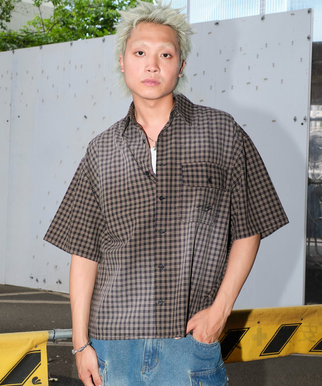 ブリーチチェックロゴシャツ（SS）｜WEGO（ウィゴー） – WEGO
