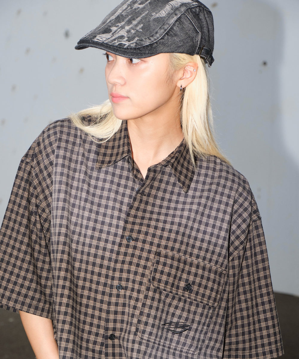 ブラックチェック1 モデル：172cm L着用