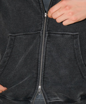 ショートノースリーブZIPパーカー