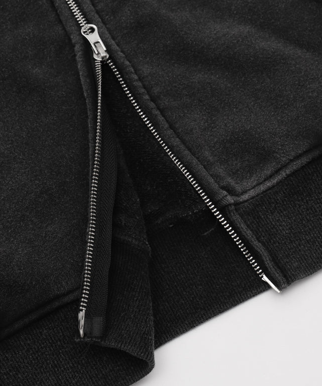 ショートノースリーブZIPパーカー