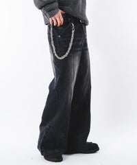 スウィッチングフレアデニムパンツ