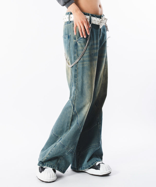 デニム中濃加工 モデル：172cm L着用