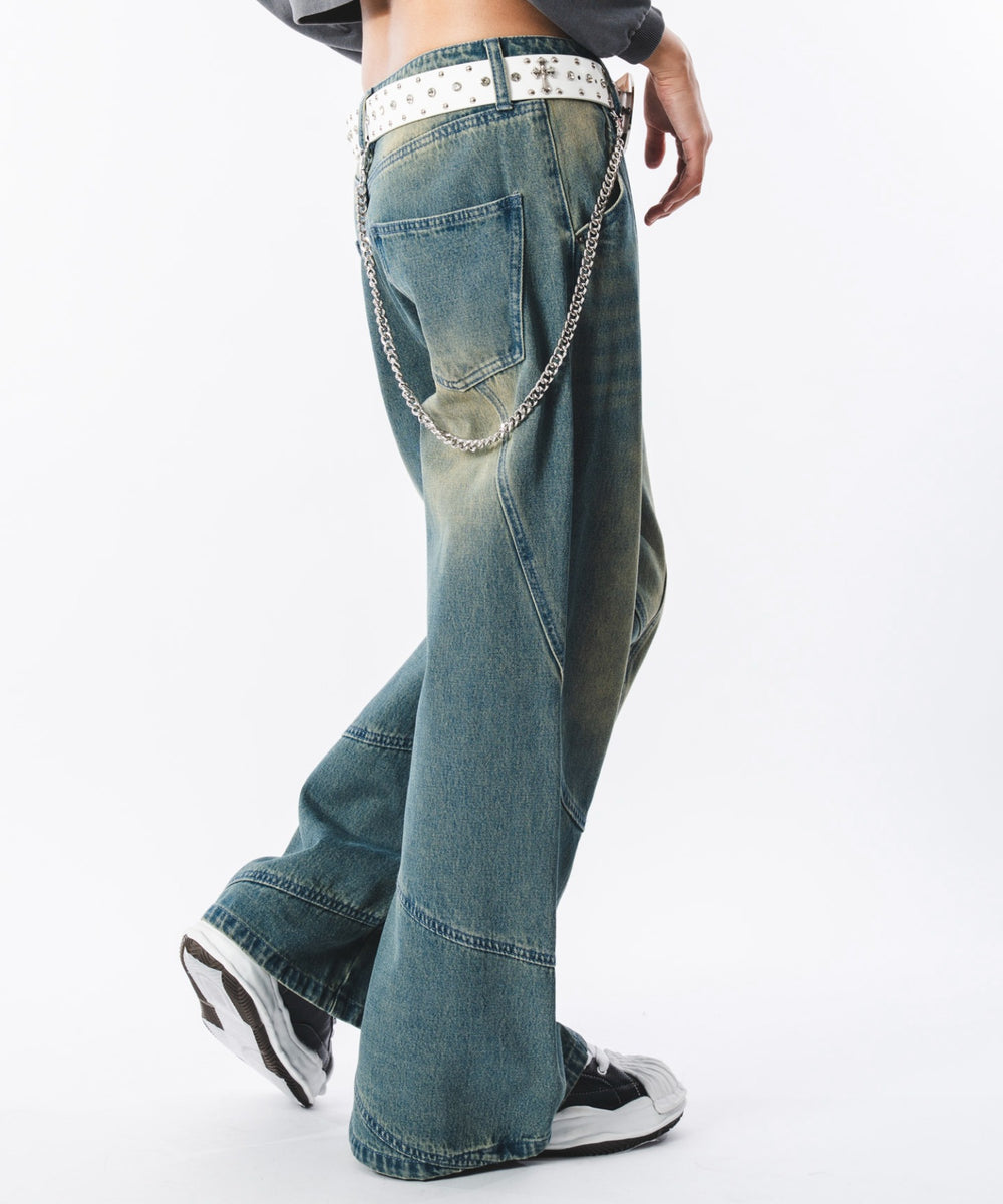 デニム中濃加工 モデル：172cm L着用