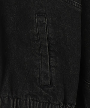 スウィッチングデニムフードブルゾン