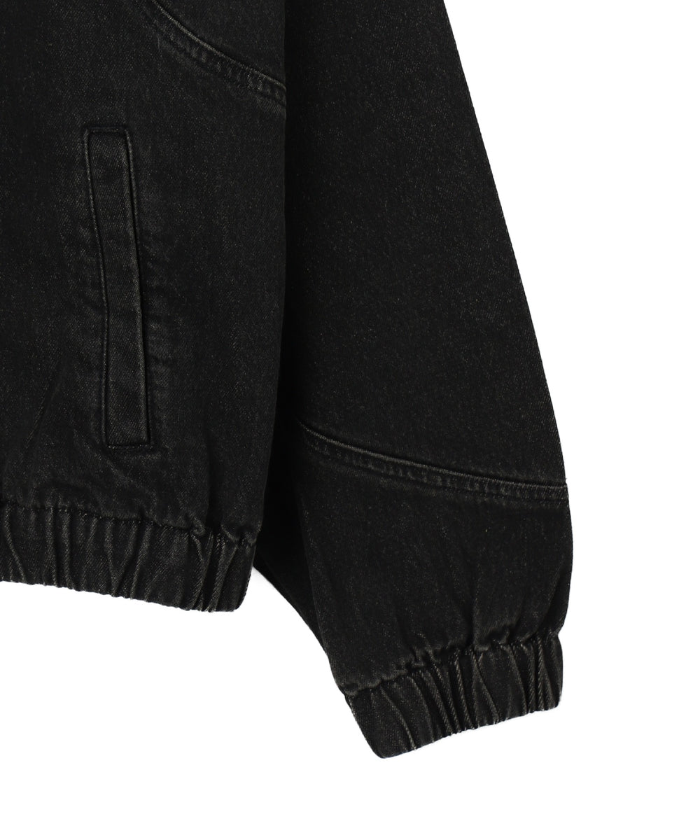 スウィッチングデニムフードブルゾン