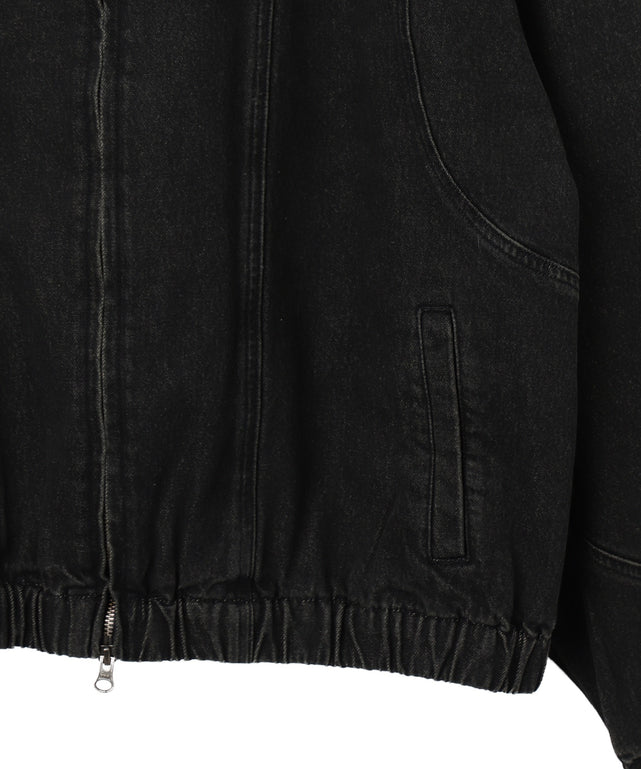 スウィッチングデニムフードブルゾン