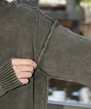 ピグメントロゴニットプルオーバー