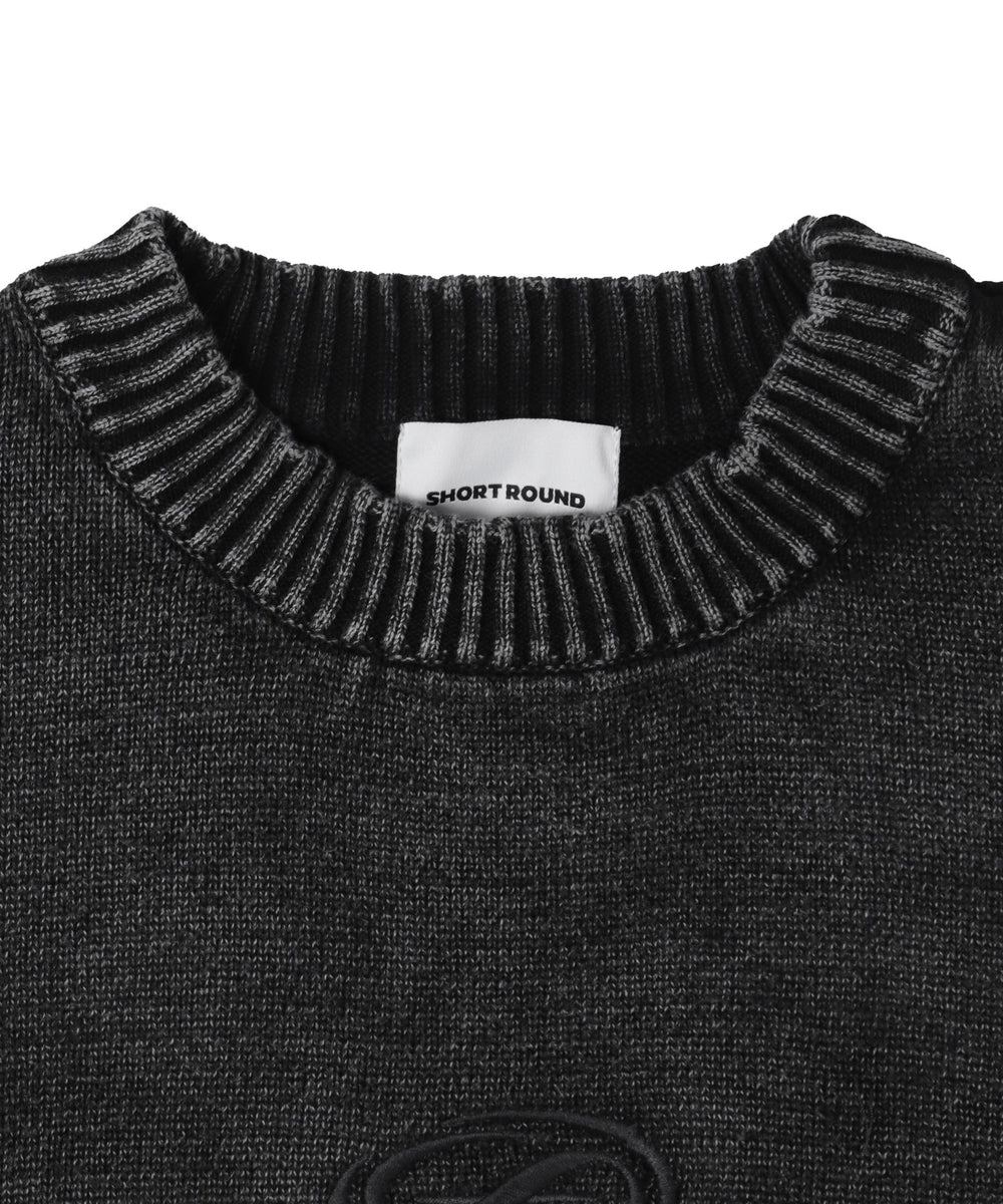 ピグメントロゴニットプルオーバー