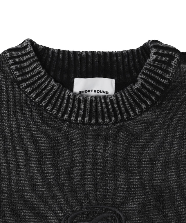 ピグメントロゴニットプルオーバー