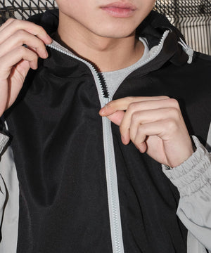 カラーブロック2WAYショートブルゾン