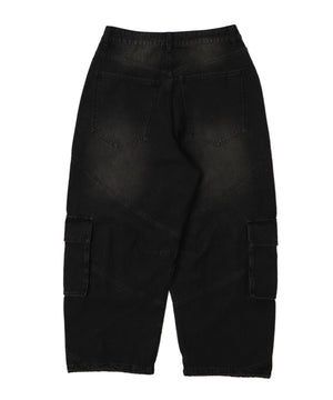 スウィッチングデニムカーゴパンツ